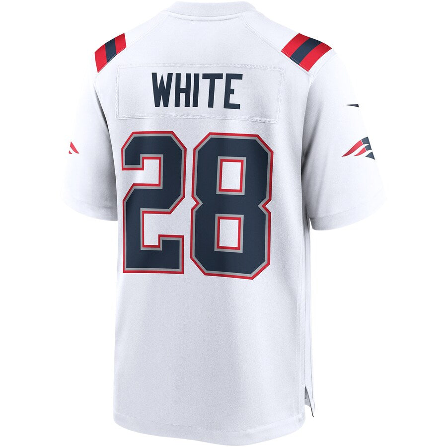 New England Patriots James Game White Football Jersey product image