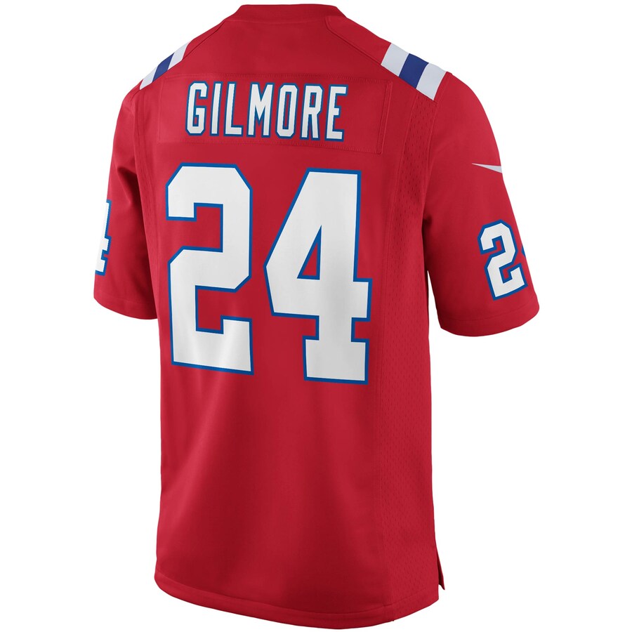 New England Patriots Stephon Gilmore Alternate Game Red Football Jersey product image
