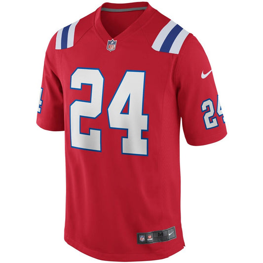 New England Patriots Stephon Gilmore Alternate Game Red Football Jersey product image