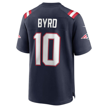 New England Patriots Damiere Byrd Game Navy Football Jersey product image
