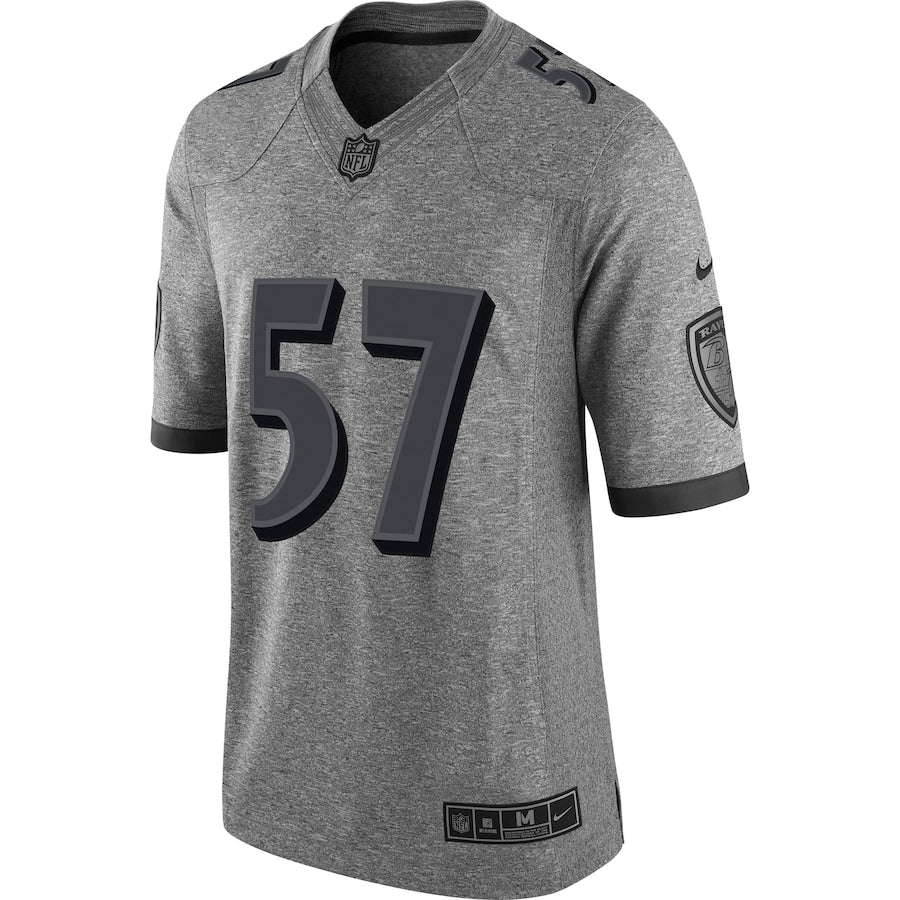 Baltimore Ravens C.j. Mosley Limited Gray Football Jersey product image