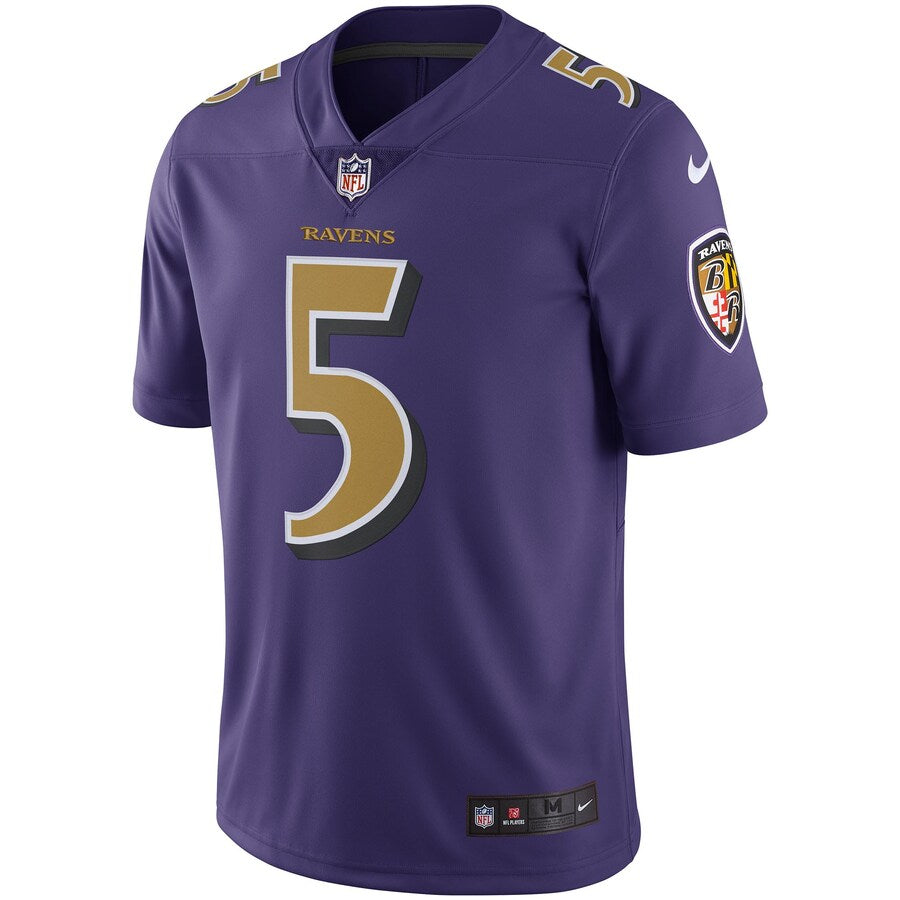 Baltimore Ravens Joe Flacco Limited Purple Football Jersey product image