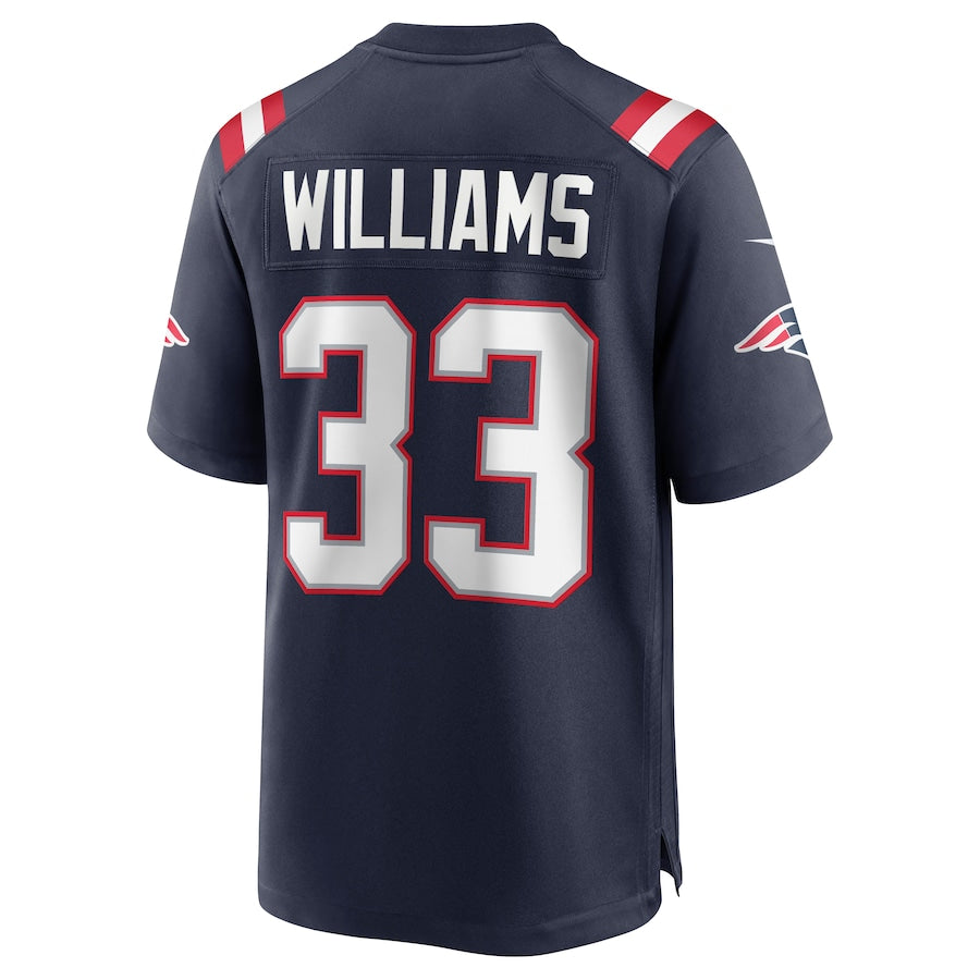 New England Patriots Joejuan Williams Game Navy Football Jersey product image