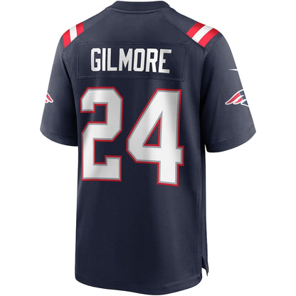 New England Patriots Stephon Gilmore Game Navy Football Jersey product image