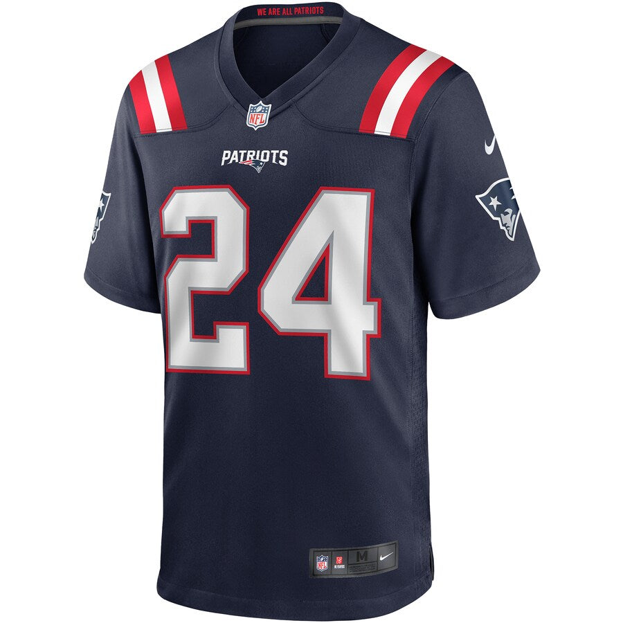 New England Patriots Stephon Gilmore Game Navy Football Jersey product image