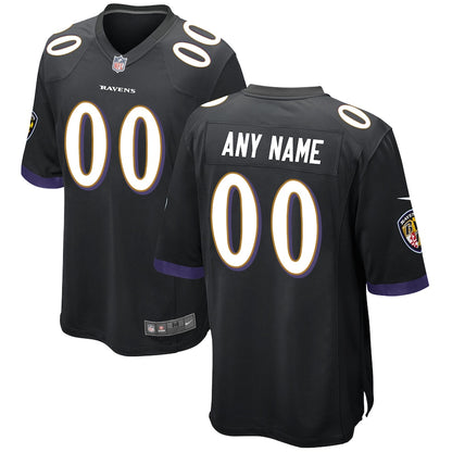 BAL Black Alternate Custom Game Jersey rtj football 3941