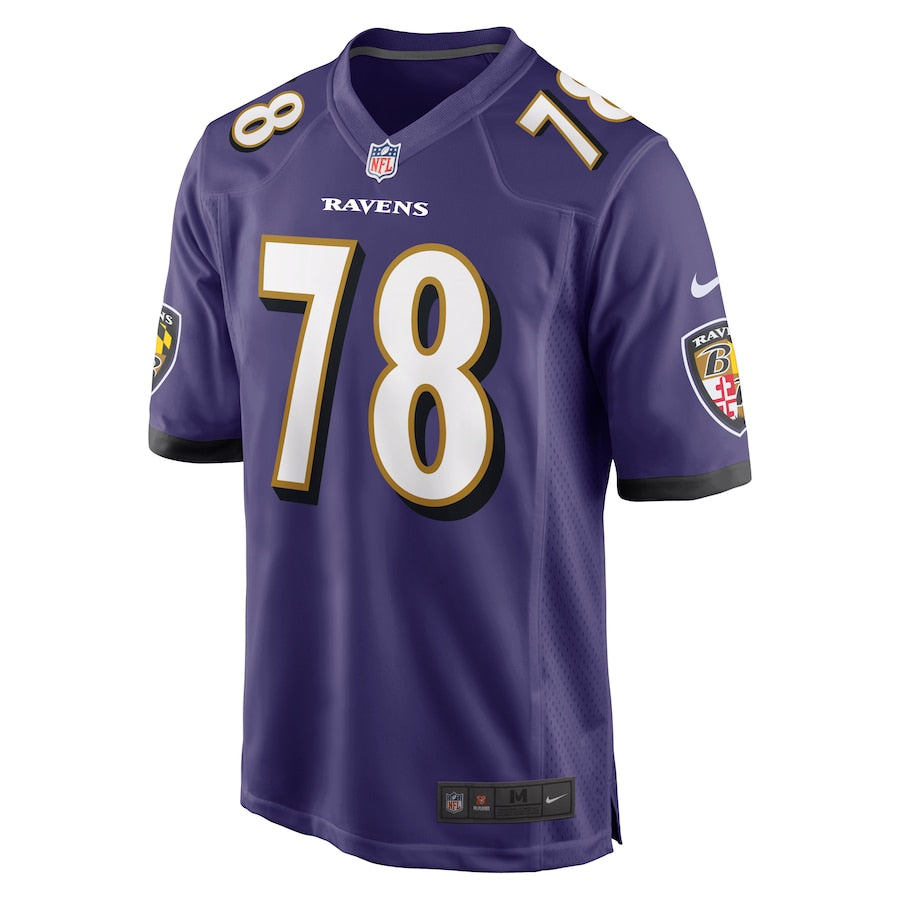 Baltimore Ravens Orlando Brown Jr. Game Purple Football Jersey product image