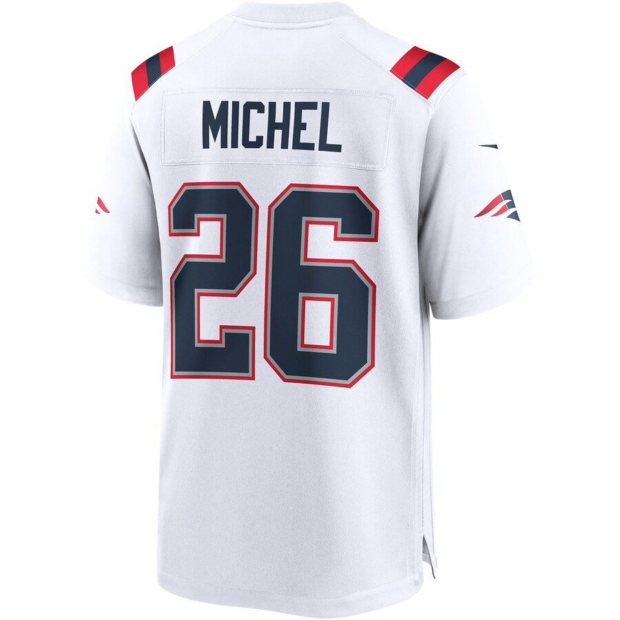 New England Patriots Sony Michel Game White Football Jersey product image