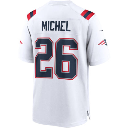 New England Patriots Sony Michel Game White Football Jersey product image