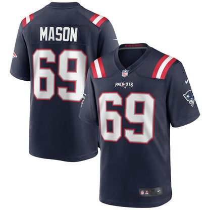 New England Patriots Shaq Mason Game Navy Football Jersey product image