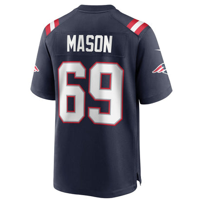 New England Patriots Shaq Mason Game Navy Football Jersey product image