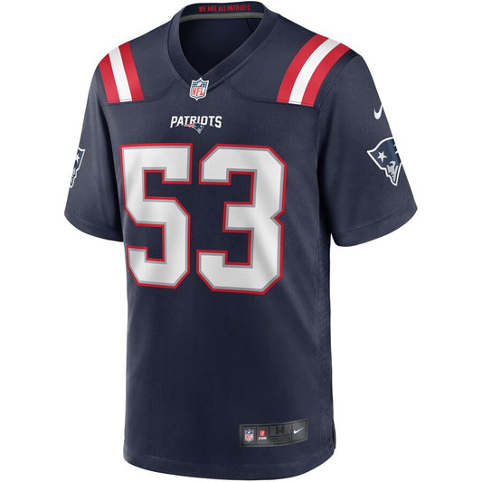 New England Patriots Chris Slade Game Navy Football Jersey product image