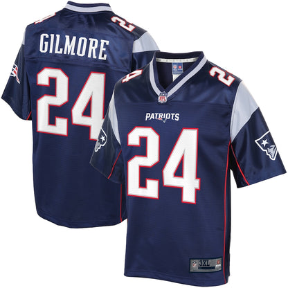 New England Patriots Stephon Gilmore Pro Line Big & Tall Navy Football Jersey product image