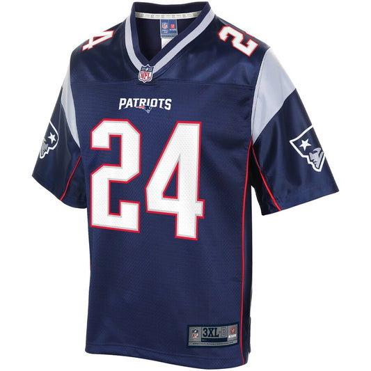 New England Patriots Stephon Gilmore Pro Line Big & Tall Navy Football Jersey product image