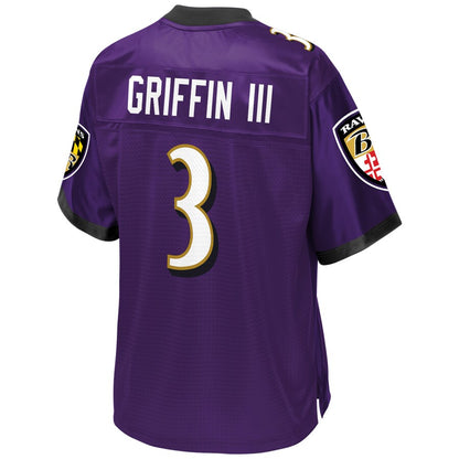 Baltimore Ravens Robert Griffin Pro Line Big & Tall Purple Football Jersey product image
