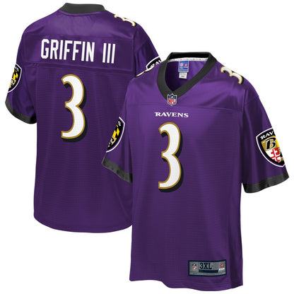 Baltimore Ravens Robert Griffin Pro Line Big & Tall Purple Football Jersey product image