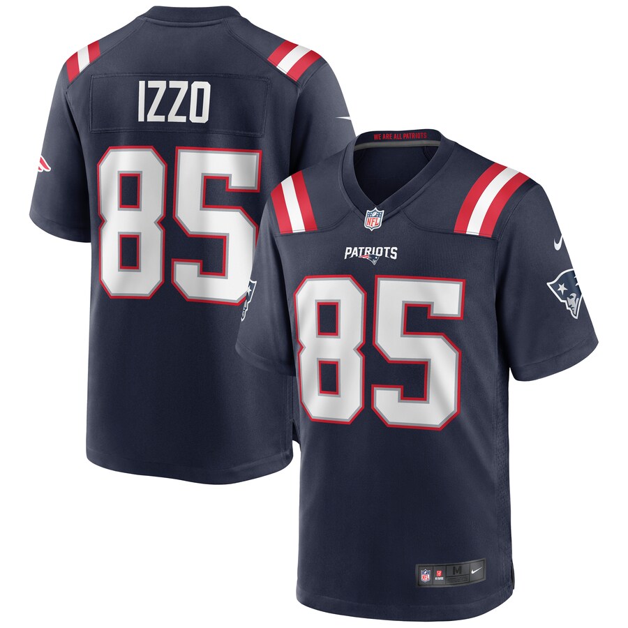 New England Patriots Ryan Izzo Game Navy Football Jersey product image