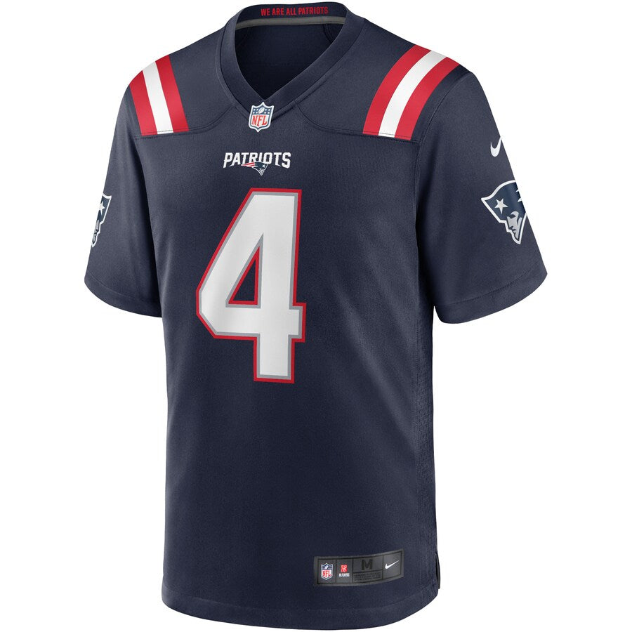 New England Patriots Jarrett Stidham Game Navy Football Jersey product image