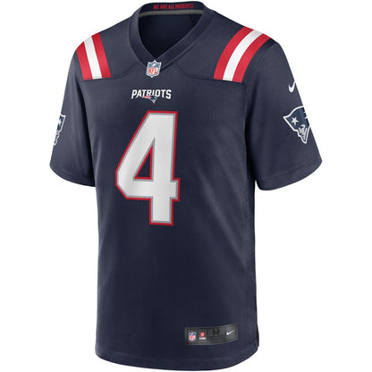 New England Patriots Jarrett Stidham Game Navy Football Jersey product image