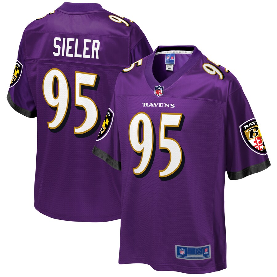 Baltimore Ravens Zach Sieler Pro Line Purple Football Jersey product image