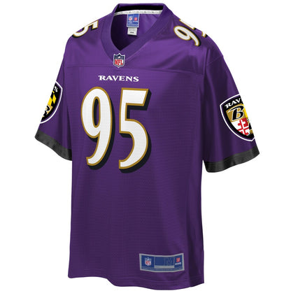 Baltimore Ravens Zach Sieler Pro Line Purple Football Jersey product image