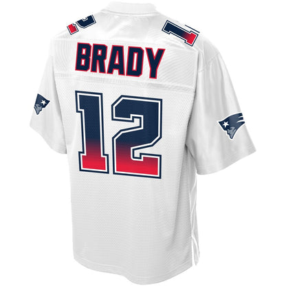 New England Patriots Tom Brady Pro Line White Football Jersey product image