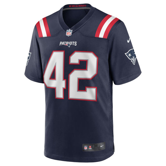 New England Patriots J.j. Taylor Team Game Navy Football Jersey product image