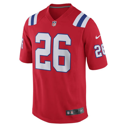 New England Patriots Sony Michel Alternate Game Red Football Jersey product image
