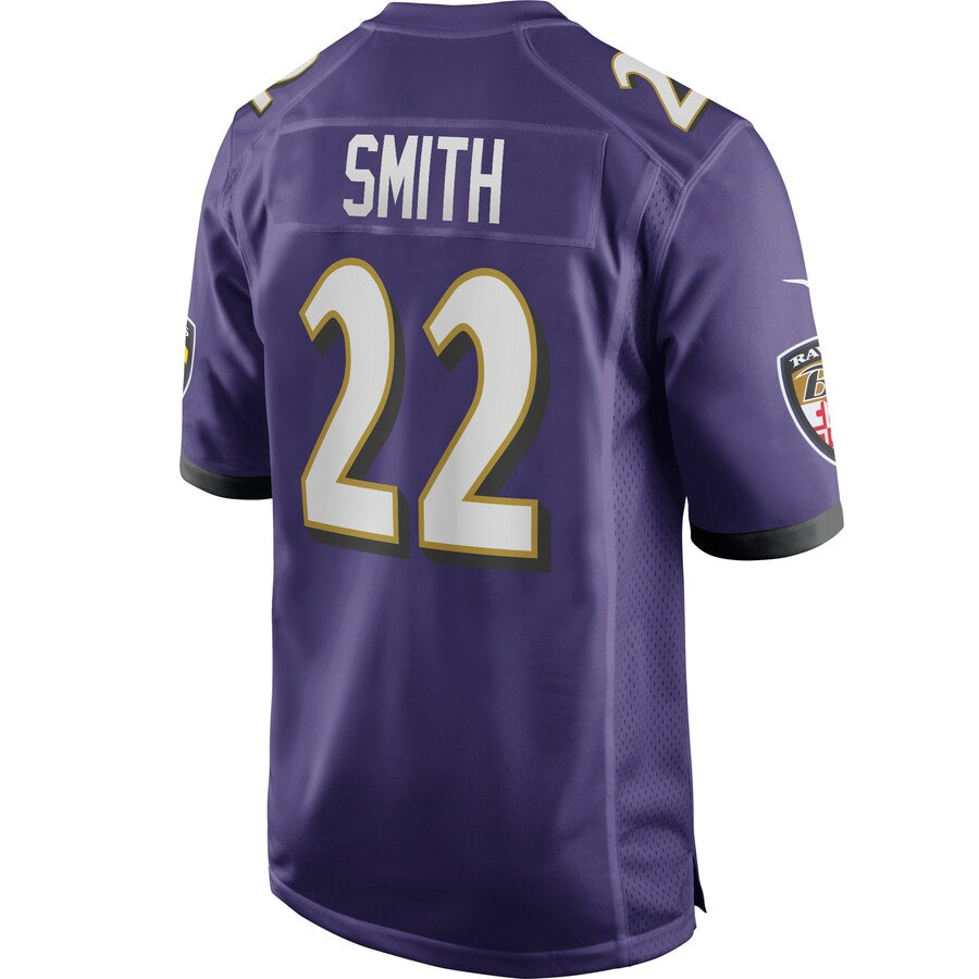 Baltimore Ravens Jimmy Smith Team Game Purple Football Jersey product image