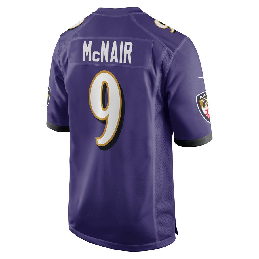 Baltimore Ravens Steve Mcnair Game Purple Football Jersey product image
