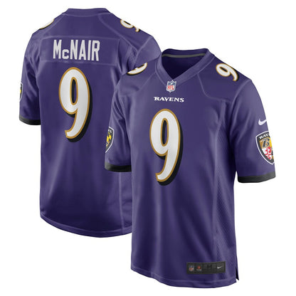 Baltimore Ravens Steve Mcnair Game Purple Football Jersey product image
