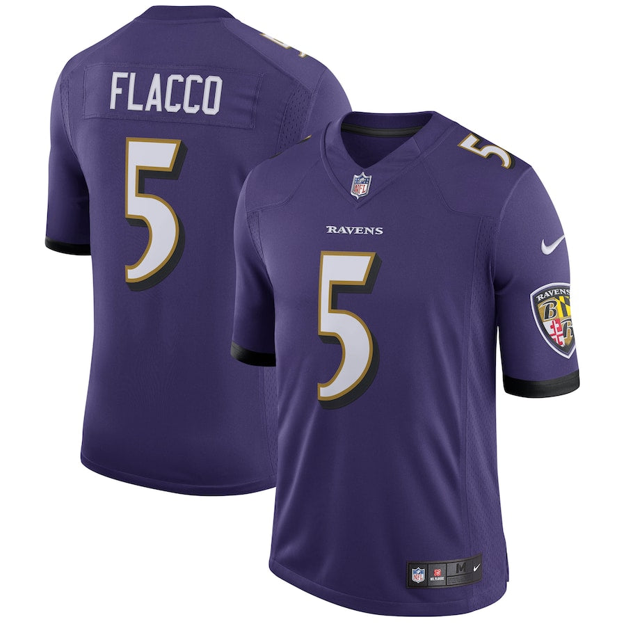 Baltimore Ravens Joe Flacco Speed Limited Purple Football Jersey product image
