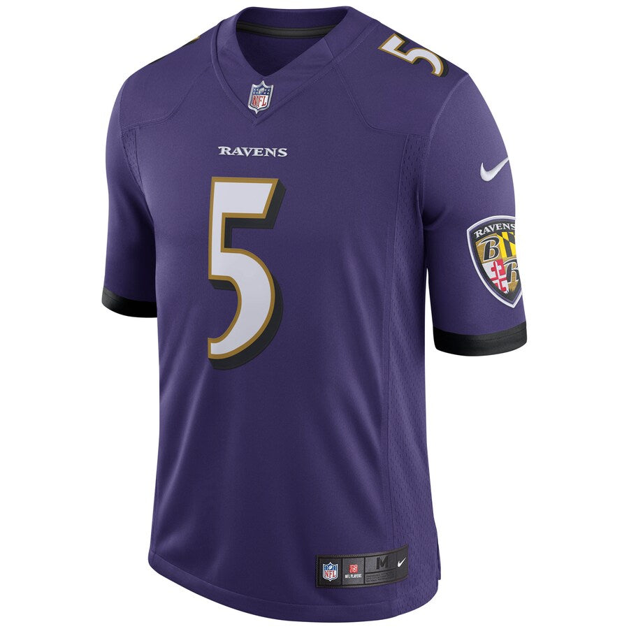 Baltimore Ravens Joe Flacco Speed Limited Purple Football Jersey product image