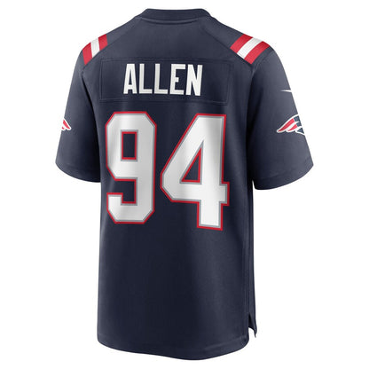 New England Patriots Beau Allen Game Navy Football Jersey product image