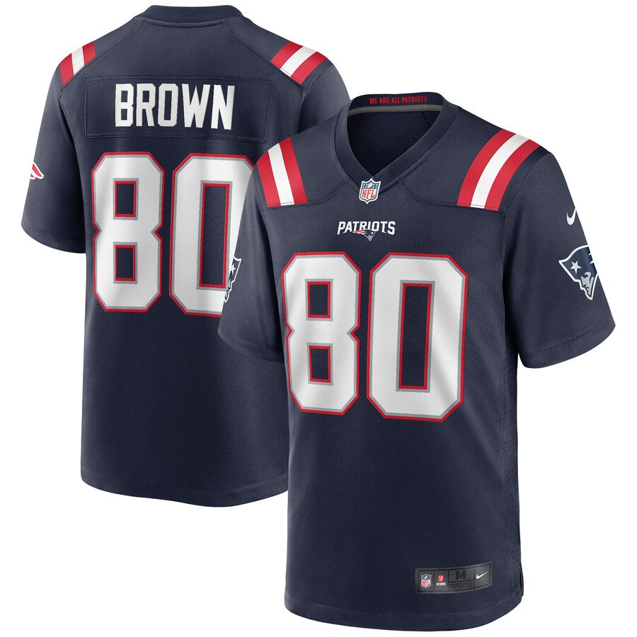 New England Patriots Troy Brown Game Brown Football Jersey product image