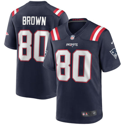 New England Patriots Troy Brown Game Brown Football Jersey product image