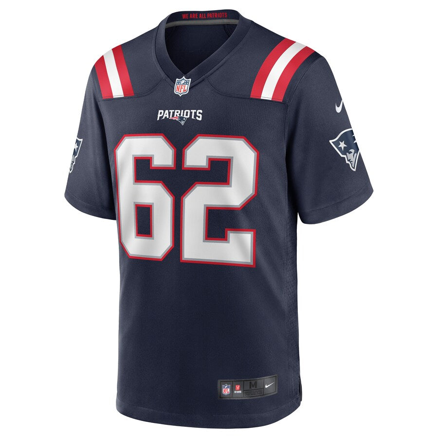 New England Patriots Joe Thuney Game Navy Football Jersey product image