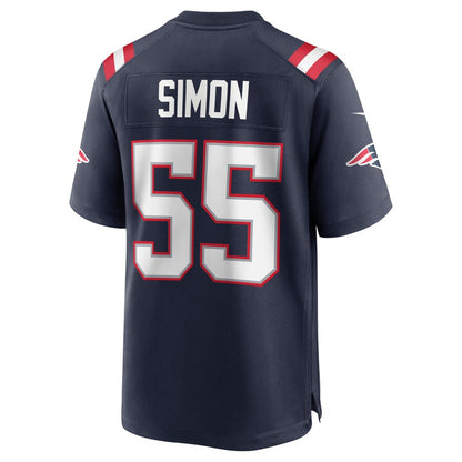 New England Patriots John Simon Game Navy Football Jersey product image