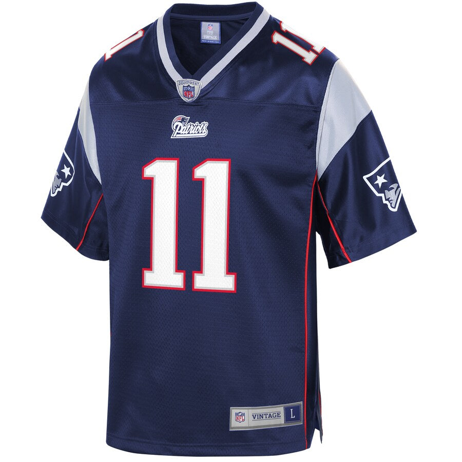 New England Patriots Drew Bledsoe Pro Line Navy Football Jersey product image
