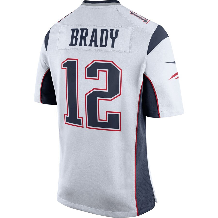 New England Patriots Tom Brady White/navy Game Blue Football Jersey product image
