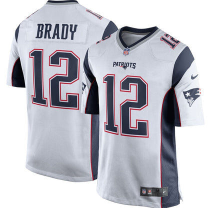 New England Patriots Tom Brady White/navy Game Blue Football Jersey product image