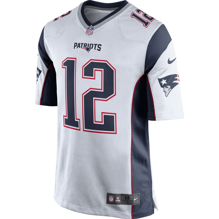 New England Patriots Tom Brady White/navy Game Blue Football Jersey product image