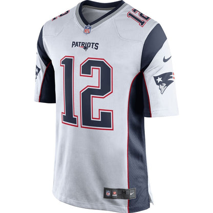 New England Patriots Tom Brady White/navy Game Blue Football Jersey product image