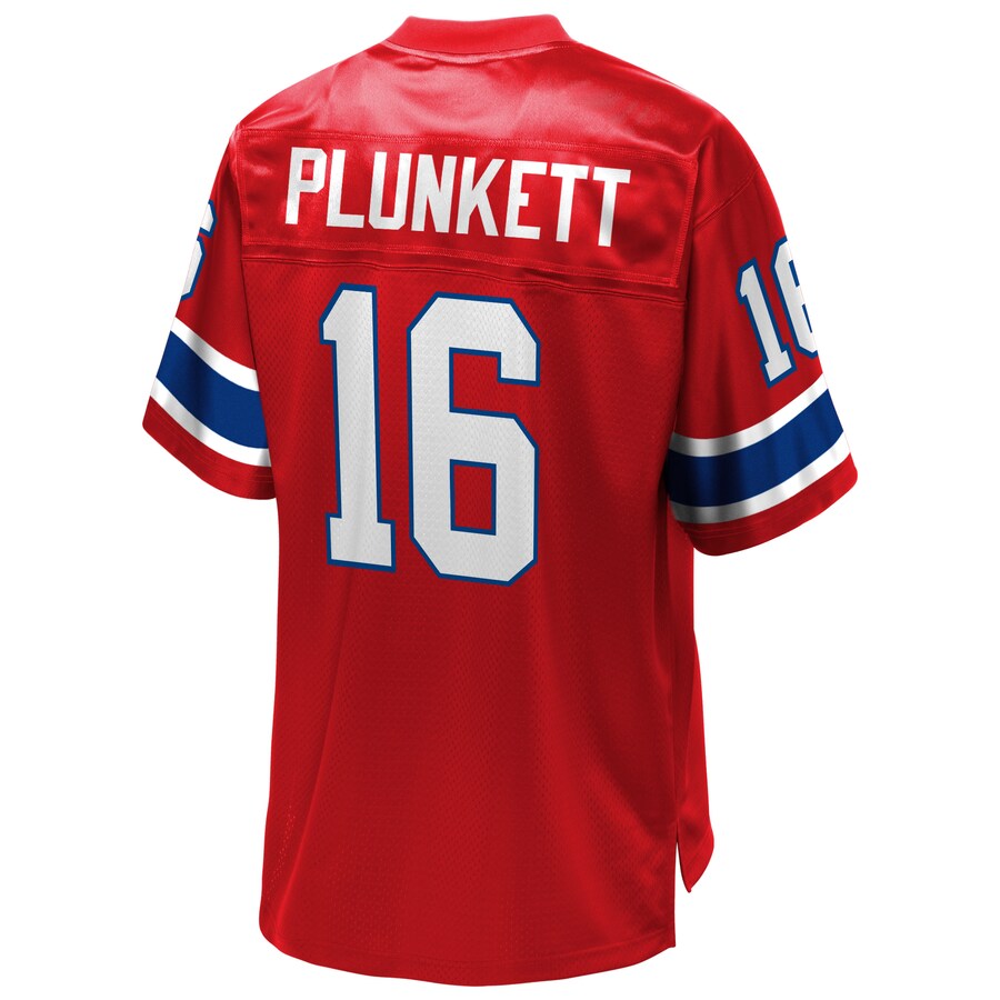 New England Patriots Jim Plunkett Pro Line Red Football Jersey product image