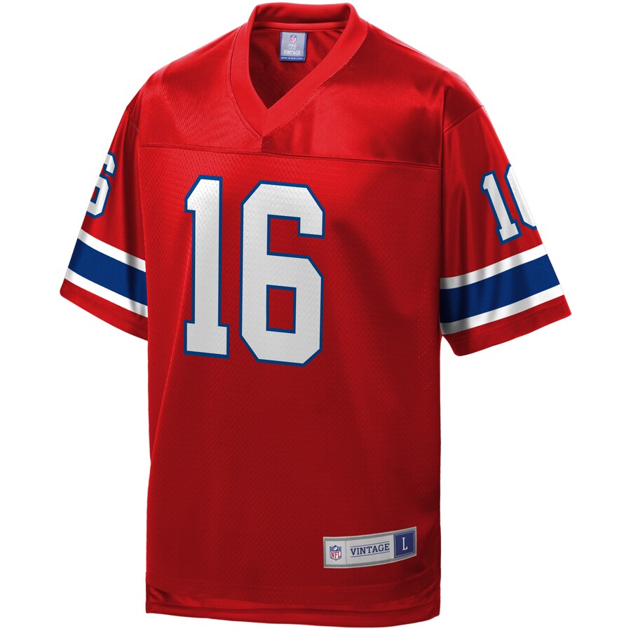 New England Patriots Jim Plunkett Pro Line Red Football Jersey product image