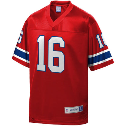 New England Patriots Jim Plunkett Pro Line Red Football Jersey product image
