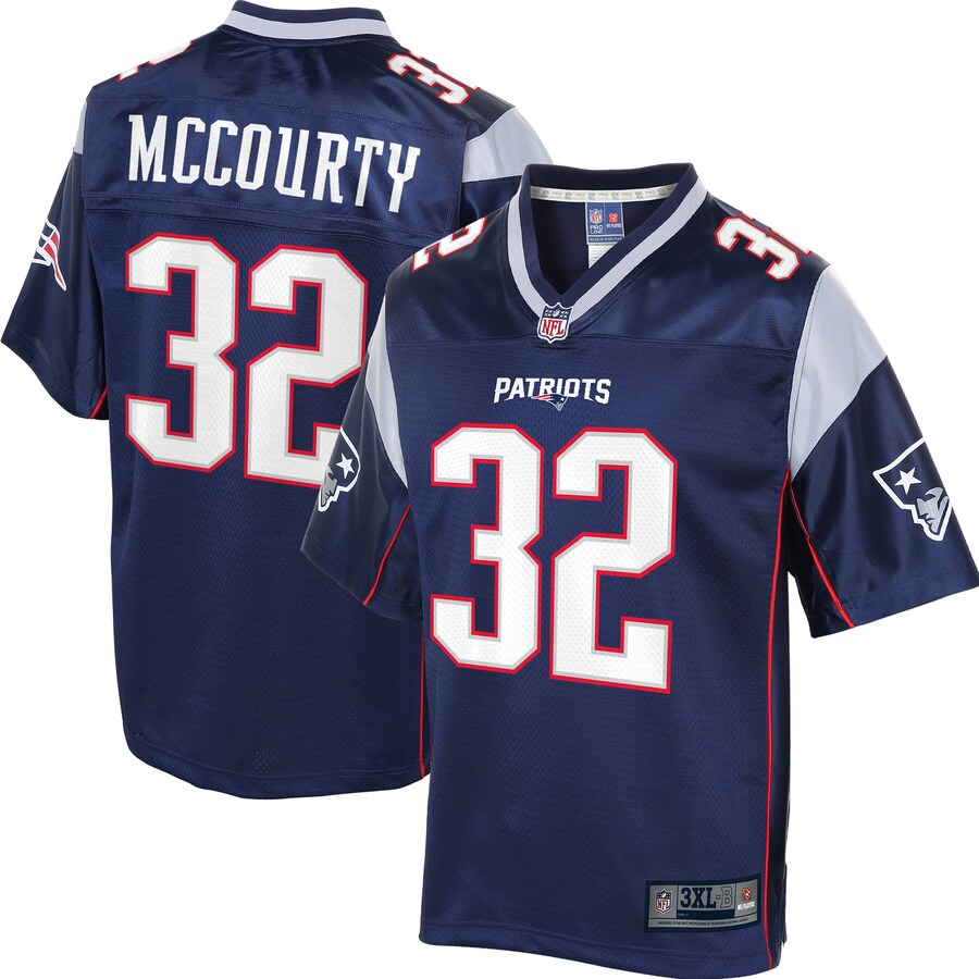 New England Patriots Devin Mccourty Pro Line Big & Tall Navy Football Jersey product image