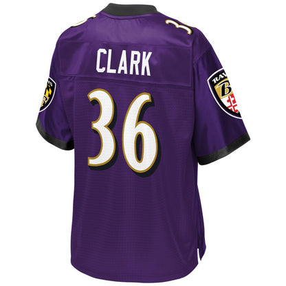 Baltimore Ravens Chuck Clark Pro Line Big & Tall Purple Football Jersey product image