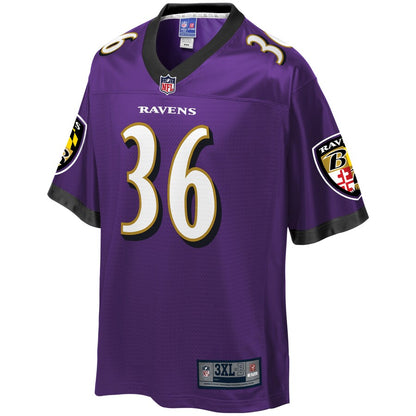 Baltimore Ravens Chuck Clark Pro Line Big & Tall Purple Football Jersey product image