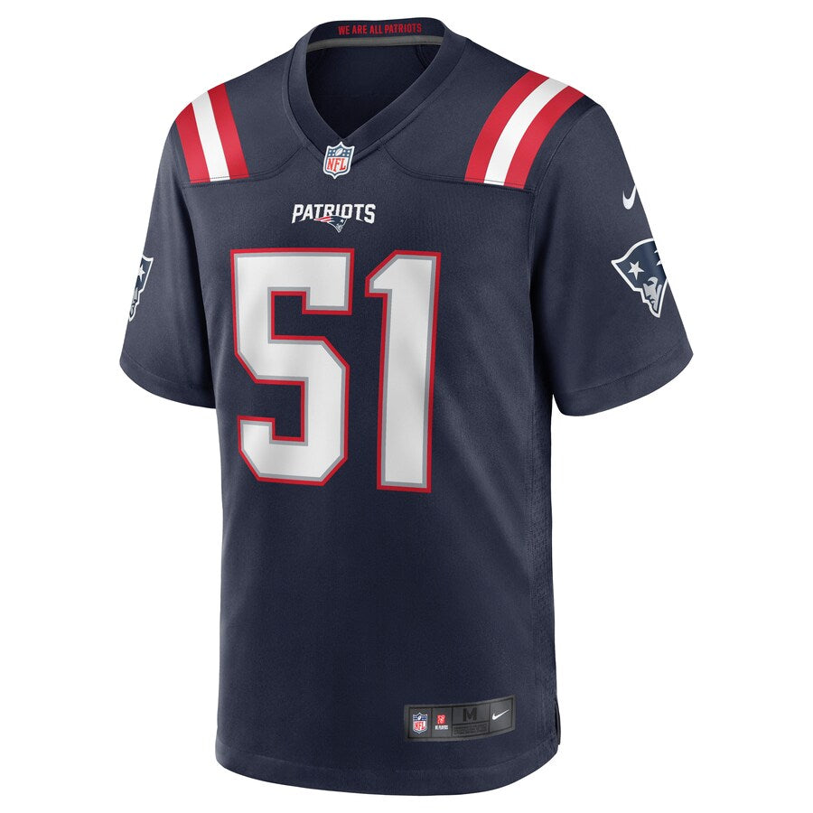 New England Patriots Ja'whaun Bentley Game Navy Football Jersey product image